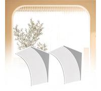 Viaoragiosa Kit D'Arche Porte Arrondie 2 PièCes,Kit D'Arche De Porte Pré-CintréE LéGèRe,2 Pièces Kit D'Arche De Porte en Mousse,Kit Demi-Cercle d'arche intérieur à Peindre,pour Couloirs Et Chambres
