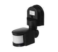 VIAPUICE Détecteur de mouvement extérieur, détecteur de mouvement micro-ondes de rechange DC24 V 180 ° sensibilité réglable 10 S-7 min retardateur pour projecteur de sécurité éclairage LED, noir