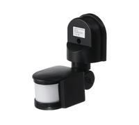 VIAPUICE Détecteur de mouvement extérieur PIR infrarouge de rechange 12 V CC 180 ° sensibilité réglable 10 S-7 min retardateur pour projecteur de sécurité éclairage LED Noir