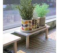 Vibeo Rallonge pour Rebord de Fenêtre Rallonge de Rebord de Fenêtre Étroite pour Plantes, Étagère D'extension de Fenêtre avec Pieds, Plateau Extensible de Table sans Perçage(89x15x20 cm (35x6x8 in))