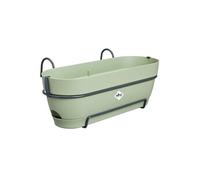 Elho Balconnière Vibia Campana Allin1 50 - L 50 x l 26 x H 17 cm - Balcon - 100% recyclé - Vert