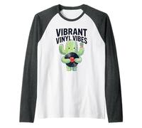 Vibrant Vinyl Vibes Plante succulente pour Amateurs de Cactus Manche Raglan