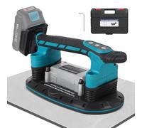 Vibrante de carrelage sans fil 2 en 1 Ventouse compatible avec Makita 18V | 250 kg d'aspiration, 6 Vitesses Réglables, Ventouse de 30x16cm, pour Professionnels et Bricoleurs (sans batterie)
