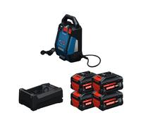 Vibrateur à béton 2x18V GPU18V2DI + 4 Batteries EXPERT 5,5 Ah + 1 Chargeur GAL 12V/18V-80 BOSCH