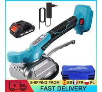 Vibrateur de carrelage sans fil 21 V, ventouse de 13 cm, 5 vitesses, charge maximale de 50 kg, pose efficace de carreaux pour murs et sols, machine à carreler pour la construction et la rénovation,