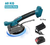 Vibreur Carrelage Électrique Sans Fil 21V, moteur en cuivre pur, 5 vitesses, force d'aspiration de 60 kg, 5 000 tr/min