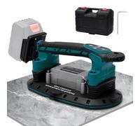 Vibreur Carrelage Sans Fil 2 en 1 Compatible avec Batterie Makita 18V Machine à Carrelage Pro 9 Vitesses Réglables, Adsorption 400kg pour Grand Format 30-300cm (Sans Batterie)