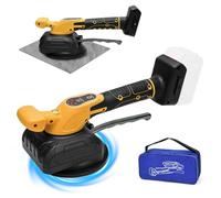 Vibreur Carrelage Sans Fil Avec Ventouse électrique 100kg, Machine à Carrelage Vibrante 5 Vitesses Pour Sol Et Mur, Compatible Avec Batterie DeWalt 18v/20v (Sans Batterie)