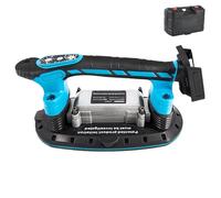 Vibreur de Carrelage Sans Fil 2 en 1, Compatible avec Makita 21 V Batterie | 6 Vitesses Réglables, Ventouse 30 x 16 cm, Pour Carrelage Mural de 2 m, Capacité d'absorption Jusqu'à 200 kg (Sans Batterie)