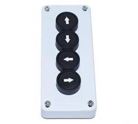 Vibsky Boîtier de commutateur à bouton-poussoir étanche à 4 trous XAL-04 pour protection IP40, pour contrôle d'automatisation de type terminal à vis, boîte d'interrupteur à bouton-poussoir (points