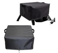Vibsky Cozze 90347 Housse de four à pizza imperméable et anti-poussière en tissu argenté 420D