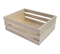Vibsky Ensemble de paniers de rangement miniatures en bois de pin, boîtes rustiques en bois pour accessoires de maison de poupée et organisation d'artisanat, récipient décoratif léger pour projets de