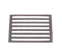 Vibsky Grille carrée en fonte pour cheminée pour combustion efficace et circulation de l'air, pièce de rechange facile à installer, noir (28 x 19,5 cm)