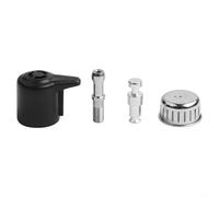 Vibsky Lot de 11 valves de rechange pour autocuiseur électrique de 3, 5, 6 litres avec poignée de libération de vapeur, construction en métal, noir et argent