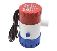 Vibsky Pompe de cale submersible 750 GPH 12 V 1,9 cm Anti-Airlock | Pour bateaux marins et piscines, anti-sas, base de crépine à connexion rapide, fonctionnement silencieux, tuyau inclus