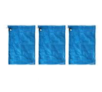 Vibsky Sac de nettoyage de piscine en maille de nylon Pull-N-Lock pour aspirateur Leaf Eater Gulper Master et récupérateur de débris très résistant 30 x 23 cm Bleu