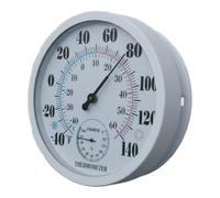 Vibsky Thermomètre hygromètre analogique d'intérieur et d'extérieur, grand cadran rond, moniteur de température et d'humidité pour la maison, le jardin, le garage, 40 pour F-140 pour F pour la portée