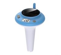 Vibsky ZX782 Thermomètre flottant numérique pour piscines et baignoires, solaire et type - Double charge, étanche IPX8, 01, blanc
