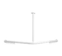 Villeroy & Boch ViCare Tringle de rideau de douche, avec fixation au plafond, 92170668,
