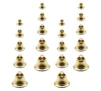 VICASKY 100 Pièces Petite Cloche Suspendue Dorée 10 à 50mm en Fer pour