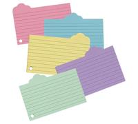 VICASKY 125 Feuilles Fiches D'étude Petit Bloc-notes Nuage 125 Feuilles Papier, Fiches de Révision pour Noter des Mémos, Écriture Fluide, pour Étudier Chez Soi