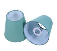 VICASKY 2 Pièces Abat-jour en Tissu Douille E14 pour Lustre et Lampe de | Tissu Décoratif, Lumière Douce et Agréable, Installation Simple, Port de Montage en Maille, Trou de 2cm