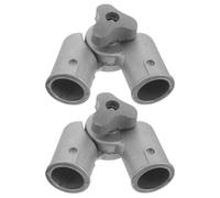 VICASKY 2 Pièces Adaptateur Articulé Rotatif pour Perche D’extension | Joint Pivotant 360°, Limite les Rayures, pour Manche de Balai Plat et Tige de Pinceau