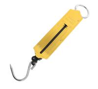 VICASKY 2 Pièces Balance Mécanique Suspendue à Crochet Portable, Peson Valise, Métal, 50 Kg/110 Lb, Jaune, pour Bagages et Produits, Usage Extérieur et Agricole