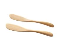 VICASKY 2 Pièces Couteau à Beurre en Bois, Tartineur à Confiture | Bois , Prise en Main Confortable, Entretien Facile, Usage la Cuisine, Service à Table, Restauration