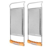 VICASKY 2 Pièces Râpe Multifonction en Acier Inoxydable, Râpe à Gingembre, Lames Amovibles, Argenté, Facile à Nettoyer, Coupe Rapide, pour Usage Domestique Cuisine Quotidienne