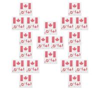 VICASKY 20 Pièces Tatouages Éphémères Drapeau 2026 Ultra-fins en Papier Transfert à Eau Feuilles D'érable en Pet, Faciles à Enlever, pour Zones de Supporters et Événements Sportifs