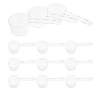 VICASKY 20pièces Cuillère Doseuse Plastique Transparent Gobelet Doseur pour Teinture Capillaire Pâtisserie Masque Facial Protéines Poudre et Aliments