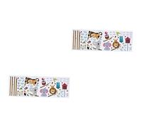 VICASKY 2pièces Autocollant Mural De Mesure Pour Animaux Sticker Décoratif Pour Chambre Et Crèche Facile à Poser Et