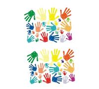VICASKY 2pièces Autocollants Muraux Colorés Forme De Stickers Amusants Pour Décoration De Chambre Garçon Fille Salle De Jeu Et École Maternelle Amovibles