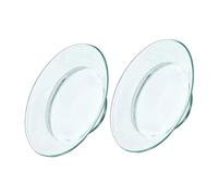 VICASKY 2pièces Coupelle De Rechange pour Brûleur à Cire Et Diffuseur Petite Assiette Verre pour Fondant à Cire Et Porte-Huile Essentiel Plateau pour Brûleur à Bougie