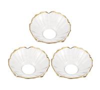VICASKY 3 Pièces Récupérateur de Cire pour Chandeliers en Verre | Compatible Plupart des Porte-bougies Coniques, Protection les Coulures, Nettoyage Facile, Réutilisable