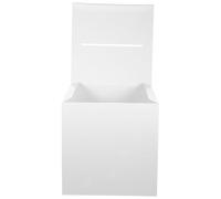 VICASKY 4 Ensembles Boîte à Cartes de Mariage en Papier Étui à Cartes de Mariage Blanc pour Enveloppes et Photos Décoration de Table