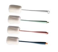 VICASKY 4 pièces Brosse Éponge pour Biberon Manche Long pour Nettoyage Profondeur Tête Remplaçable et Douce de Brosses de Nettoyage pour Gourde et Tasse