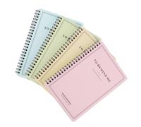 VICASKY 4 Pièces Cahier de Notes Spirale Latérale pour Carnet de Voyage | Couverture Format Pratique Simple, en Carton Blanc pour Écrire, et Fêtes D’anniversaire Usage Voyage