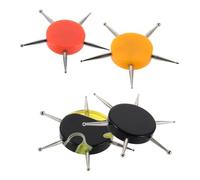 VICASKY 4 Pièces Outils Manucure Multifonctions pour Nail Art Instruments à Pointes Rondes et Embossage Acrylique Ergonomique Accessoires Précis pour Dessin et Pose de Pierres Décoratives