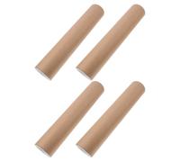 VICASKY 4 Pièces Tube en Carton Kraft Rond Marron pour Affiches et Dessins, Rangement Organisé et Multi-usages, pour Stockage et Usage Professionnel