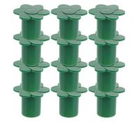 VICASKY 40 Pièces Capuchon de Canne en Bambou Vert en PP Installation Facile et Résistance aux UV pour Protection des Tiges de Support de Plantes en Espace Extérieur Privé