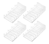 VICASKY 4Pièces Boîte de Rangement Cosmétique Transparent pour de Fard à Paupières Support Durable et Pratique pour Dressing et Salle de Bain