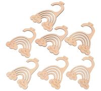 VICASKY 7 Pièces Séparateurs de Penderie Garçon Fille Bois Organiseur de Dressing Unisexe pour Garçon Fille Diviseurs pour Cintres Accessoire Pratique pour Armoire Garçon Fille