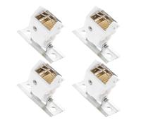VICASKY Accessoire de Rideau, Cordon de Blocage pour Rideau, système de Verrouillage pour Stores vénitiens, 4Pcs, Acier Inoxydable Blanc, pour Stores enrouleurs et Rideaux, Haute