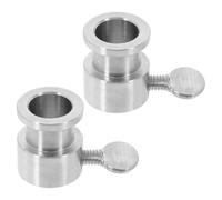 VICASKY Accessoires pour Kit de Rôtisserie 2pcs Butées en Acier Inoxydable Dimensions 19X25X14 CM Outils pour Rôtisserie Adaptés aux Grillades en Plein Air
