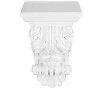 VICASKY Applique Décorative D'angle en Abs Blanc, Forme Coin, Légère, Installation Facile, pour Murs et Plafond, Style Moderne et Artistique