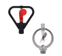 VICASKY Arroseur Automatique de Pelouse 360 Degrés en Alliage de Zinc Pulvérisation Fine et Rotation pour Irrigation de Jardin, Raccord 1/2 Pouce, Pack de 2 Pièces