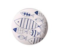 VICASKY Assiette en Céramique Peinte à Main, 8 Pouces, Brillante | Vaisselle Artistique Émaillée, Pièce Décorative pour Table, Format 8 Pouces, Usage Domestique Quotidien