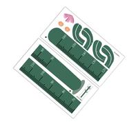 VICASKY Autocollant Mural en Pvc Vert de Mesure de Hauteur DIY Motif Cactus Cartoon, Facile à Enlever, Décor Amusant pour Garçon et Filles pour Chambre D'garçon et Filles